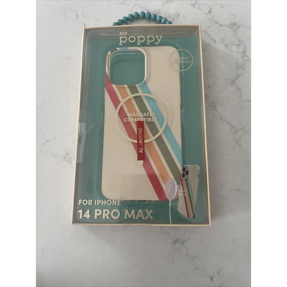 XO Poppy iPhone Case Bermuda Sun For 14 Pro Max Soft & Smooth Magsafe‎ Compat